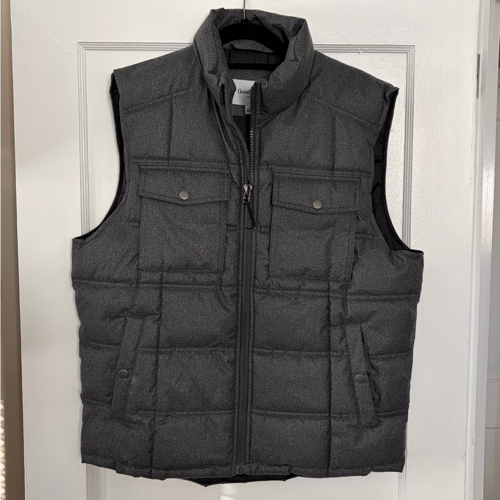 Goodfellow & Co Charcoal Quilted Vest New W/O tags